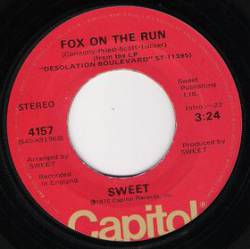 The Sweet : Fox on the Run - Burn on the Flame